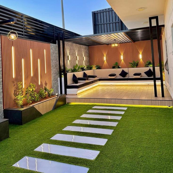 دیوارپوش ضد آب حیاط ویلا