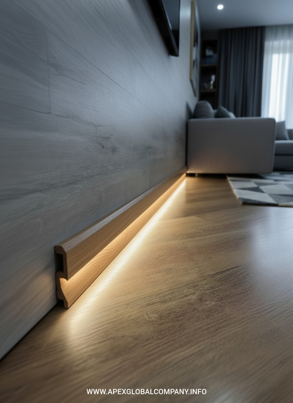 قرنیز مدرن پیویسی نور مخفی ۱۰ سانت طول ۳ متر